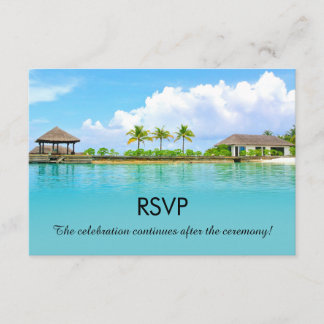 Convite Confirmação de Presença para Casamento em Resort d