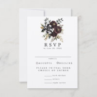 Confirmação de Presença para Casamento Gótico