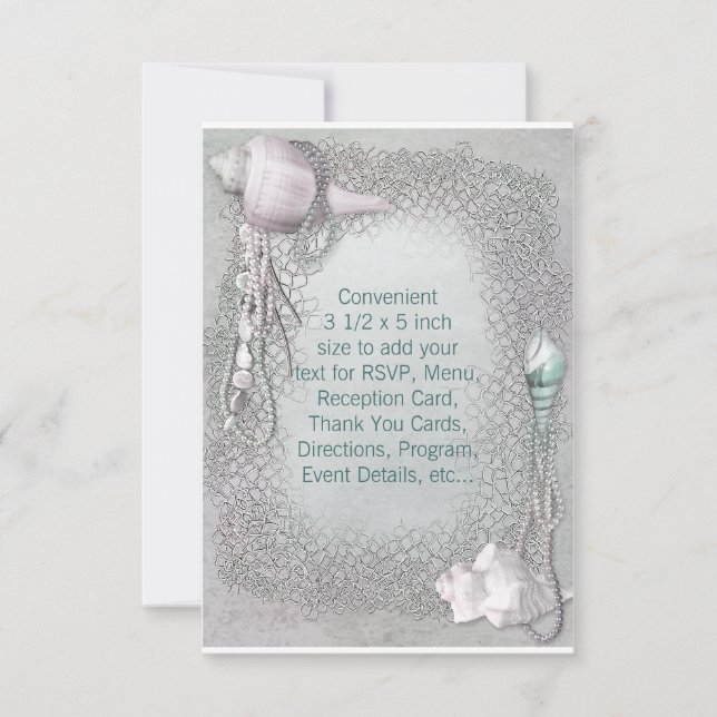 Convite Confirmação de presença para casamento na praia co (Frente)