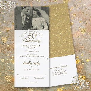 Convite Confirmação de Presença para Foto de Casamento com