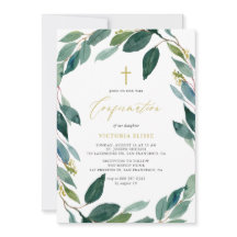 Confirmação de Watercolor Eucalyptus Wreath