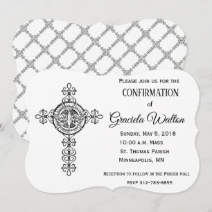 Convite Confirmação do Espírito Santo Católico de Dove