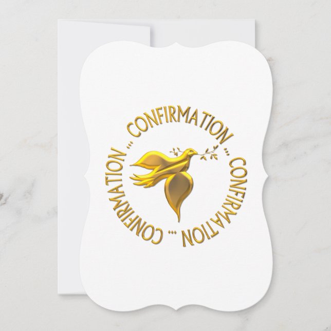 Convite Confirmação do ouro e Espírito Santo (Frente)