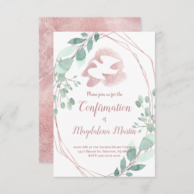 Convite Confirmação do quadro foliar Espírito Santo (Frente/Verso)