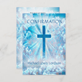 Convite Confirmação dos Céus Azuis à Frente