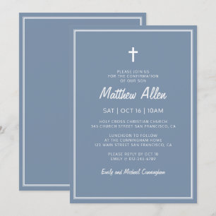 Convite Confirmação Para Ele Cruzamento De Quadro Simple