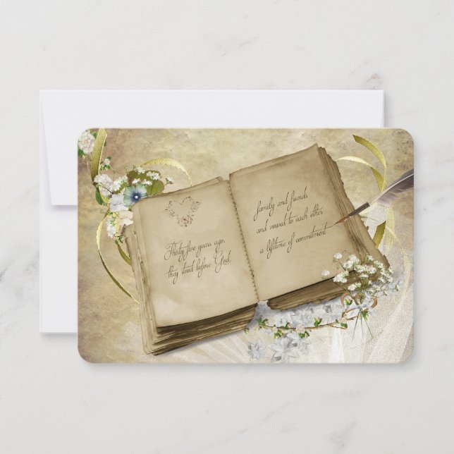 Convite Confirme presença - Renovação de Votos de Aniversá (Frente)