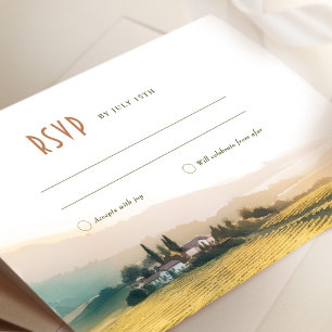 Convite Confirme sua presença no Casamento Watercolor Napa