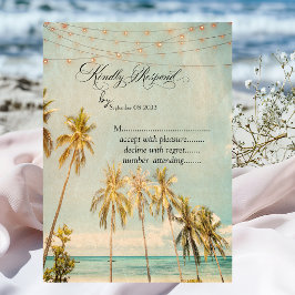 Convite Confirme sua presença no Retro Beach Palms