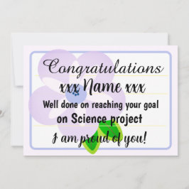 Convite Congratulations Fantastic Effort Today Card