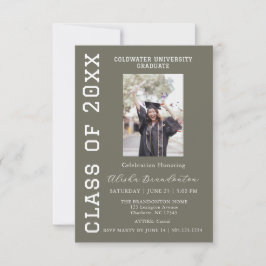 Convite Congratulations Graduate Photo Party Invitation