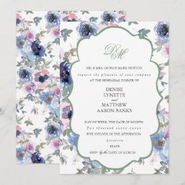 Convite Conjunto Casamento Terno Basil Verde