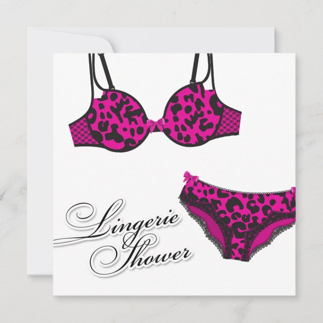 Convite Conjunto de Lingeries-Leopardo 311-Rosa (Frente)