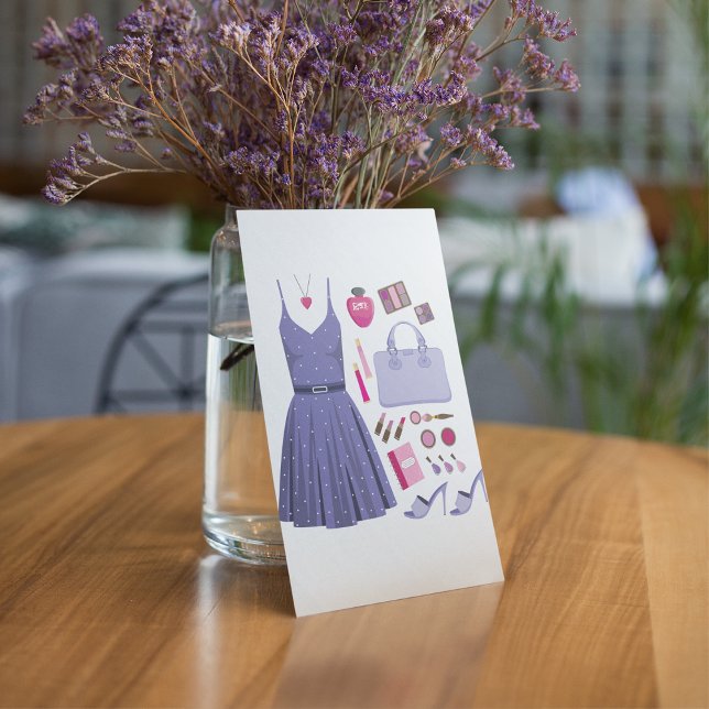 Convite Conjunto de Moda Roxo (Criador carregado)