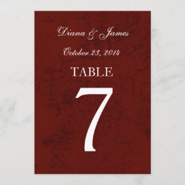 Convite Conjunto de Números de Mesa de Casamento Damask Gr