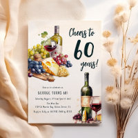 Conjunto de Queijo e Vinho para 60º Aniversário Ad