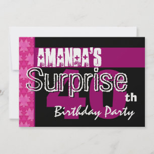Convite Conjunto de Save the Date Rosa para 40º Aniversári