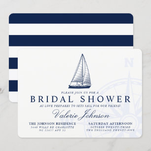 Convite Conjuntos de Amor  Chá de panela marítimo