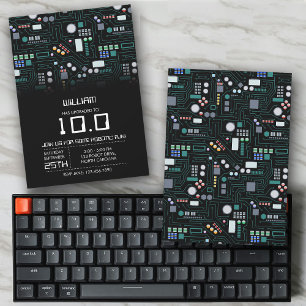 Convite Conselho de circuito de computador, crianças, Fest