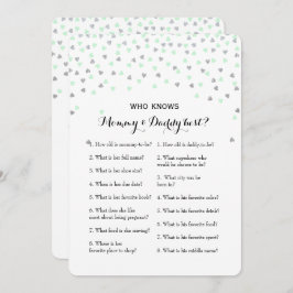 Convite Conselho de prata | do jogo do chá de fraldas 2x