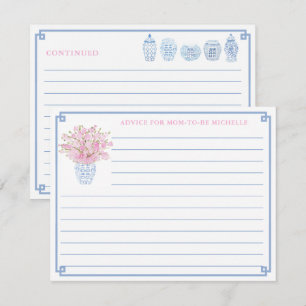 Convite Conselhos bonito De Chá de fraldas Rosa E Azul Pa