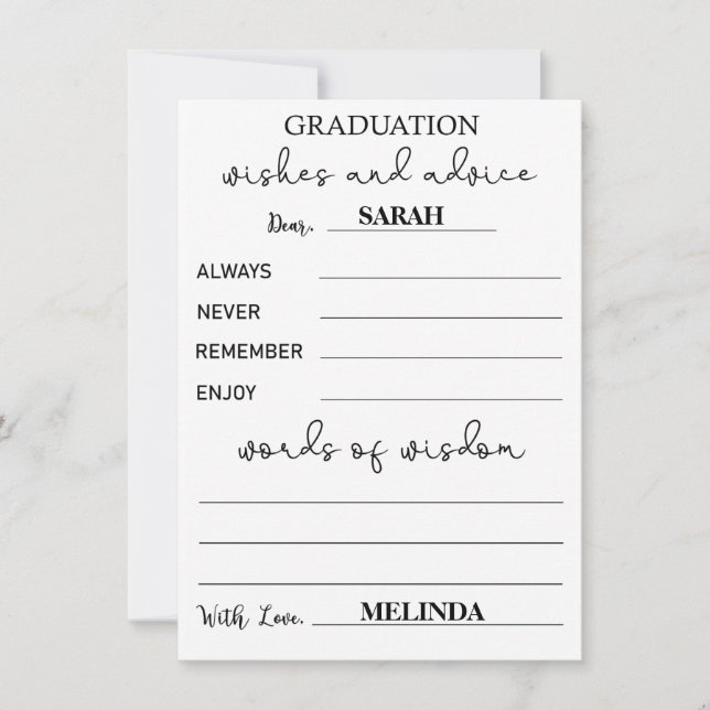 Convite Conselhos de Graduação - Conselhos para Formandos  (Frente)