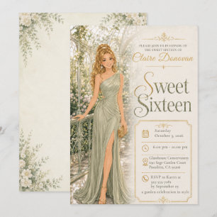 Convite Conservatório Verde para Sweet Sixteen