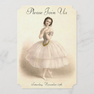 Convite Considerando da dança do balé da dança da