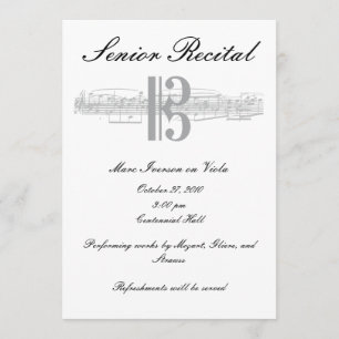 Convite Considerando Música Mais velho - Alto Clef