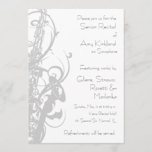 Convite Considerando saxofone