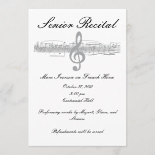 Convite Considerando superior da música