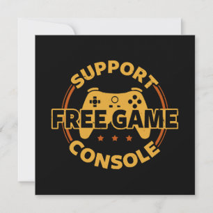 Convite Console de jogos engraçado protesto jogos
