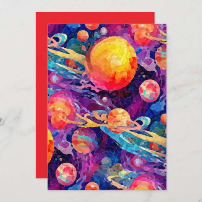 Convite Constelação de Wondrous (Frente/Verso)