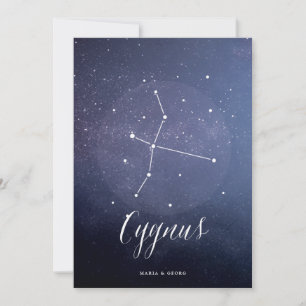 Convite Constellation Star Celestial Número de Tabela Cyg