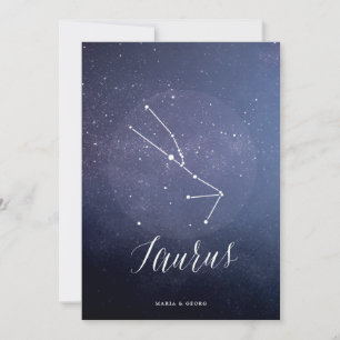 Convite Constellation Star Celestial Número de Tabela Tau