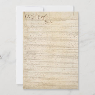 Convite Constituição dos Estados Unidos, Nós, o Povo