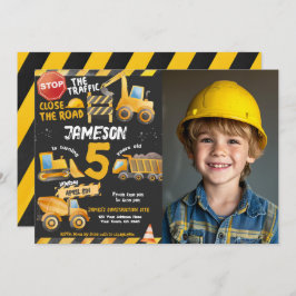 Convite Construção, Aniversário do Caminhão de Despejo