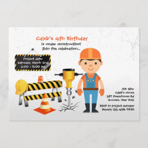 Convite Construção Em Curso