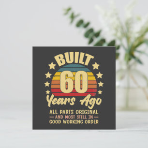 Convite Construído há 60 anos Todas as Peças Originais Ani