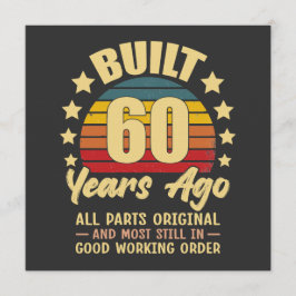 Convite Construído há 60 anos Todas as Peças Originais Ani
