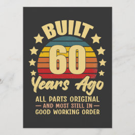 Convite Construído há 60 anos Todas as Peças Originais Ani