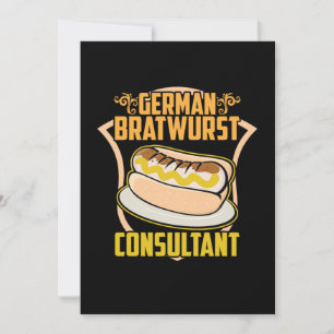 Convite Consultor alemão de Bratwurst Oktoberfest Bier Gif