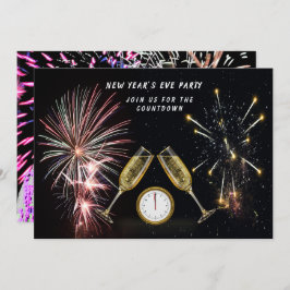 Convite Contagem de fogos de artifício do Partido da Véspe