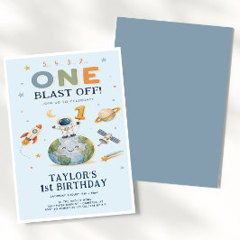 Convite Contagem Regressiva do Foguete Azul 1º Aniversário