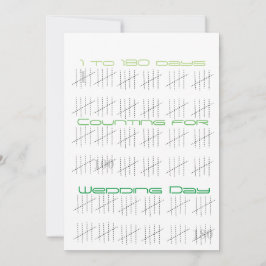 Convite Contando Dias com Palitos