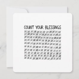 Convite Conte suas bençãos