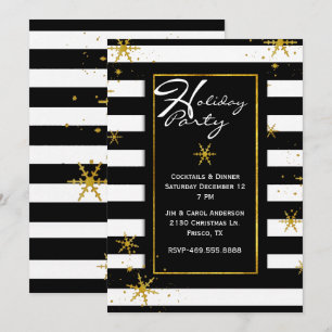 Convite Contemporâneo de Férias de Stripes