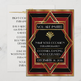 Convite Contemporâneo para Evento de Gala Deco