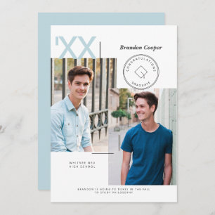 Convite Contemporâneo para Graduação de Bonés