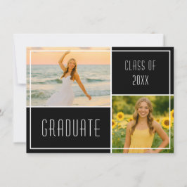 Convite Contemporary Graduation Party Invitation